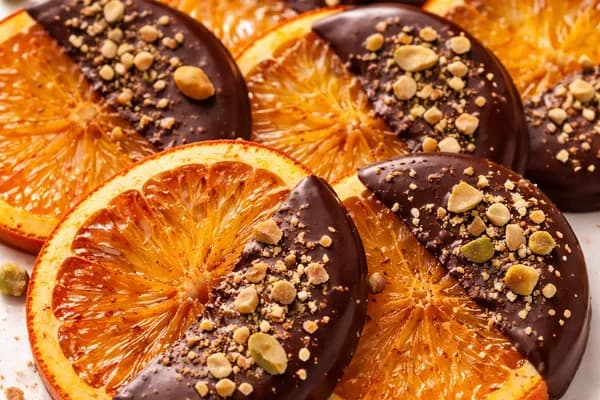 Смажені апельсини в шоколаді