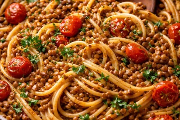 Італійська паста з сочевицею як у бабусі